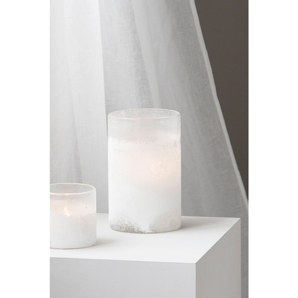 HOUSE DOCTOR - Photophore/Vase MIST Small (Blanchi)
