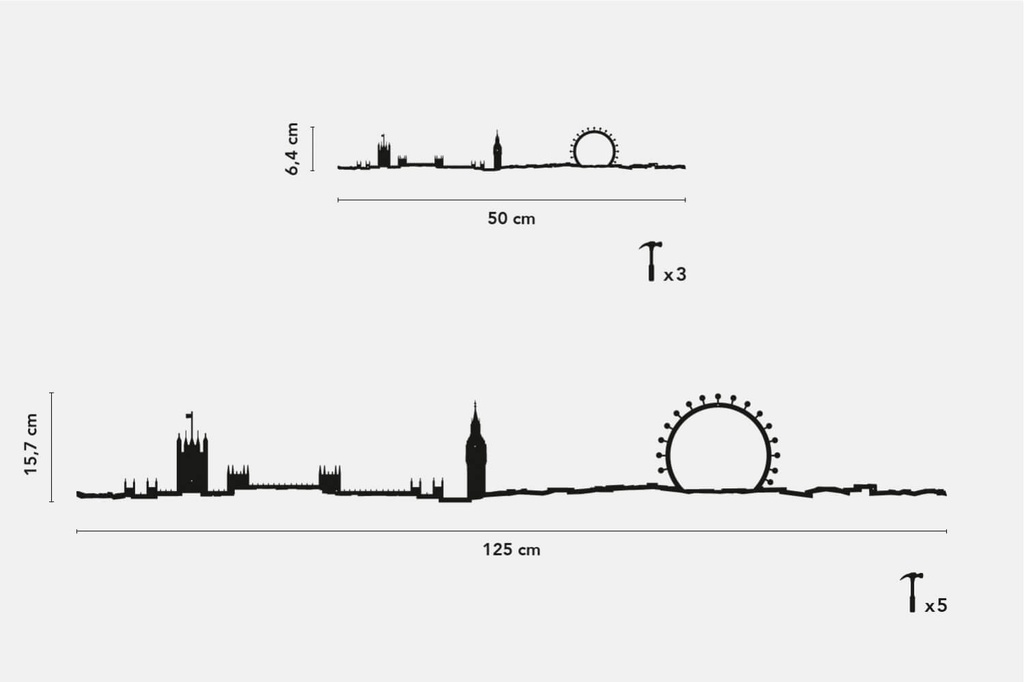 The Line - London Noir 50cm