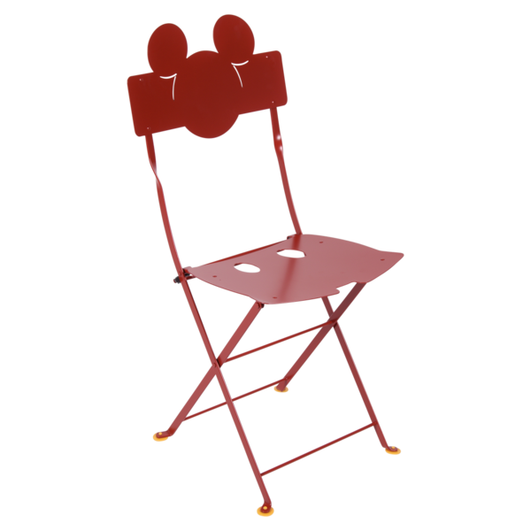 Fermob - Chaise Bistro Mickey Mouse Coquelicot