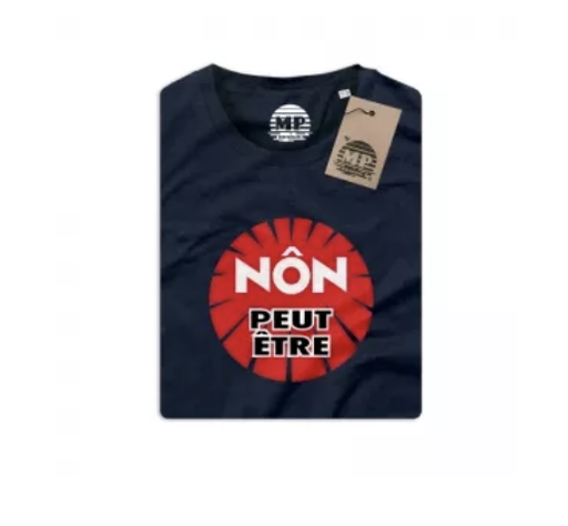 MP DESIGN - T-shirt Homme "Non Peut-être" Bleu Marine