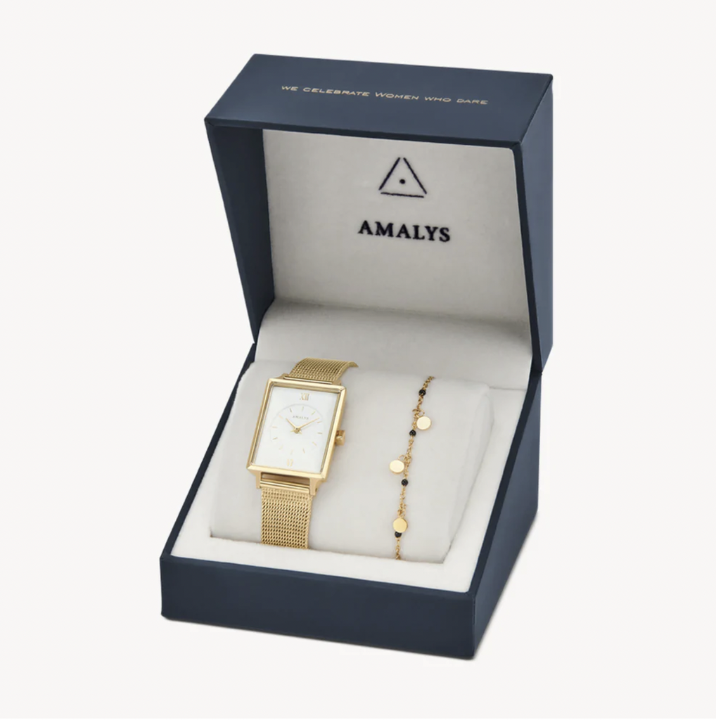 AMALYS - Coffret Montre ALBA + Bracelet Argenté (copie)