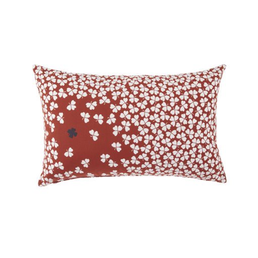 FERMOB - Coussin Outdoor TREFLE 68x44cm OCRE ROUGE