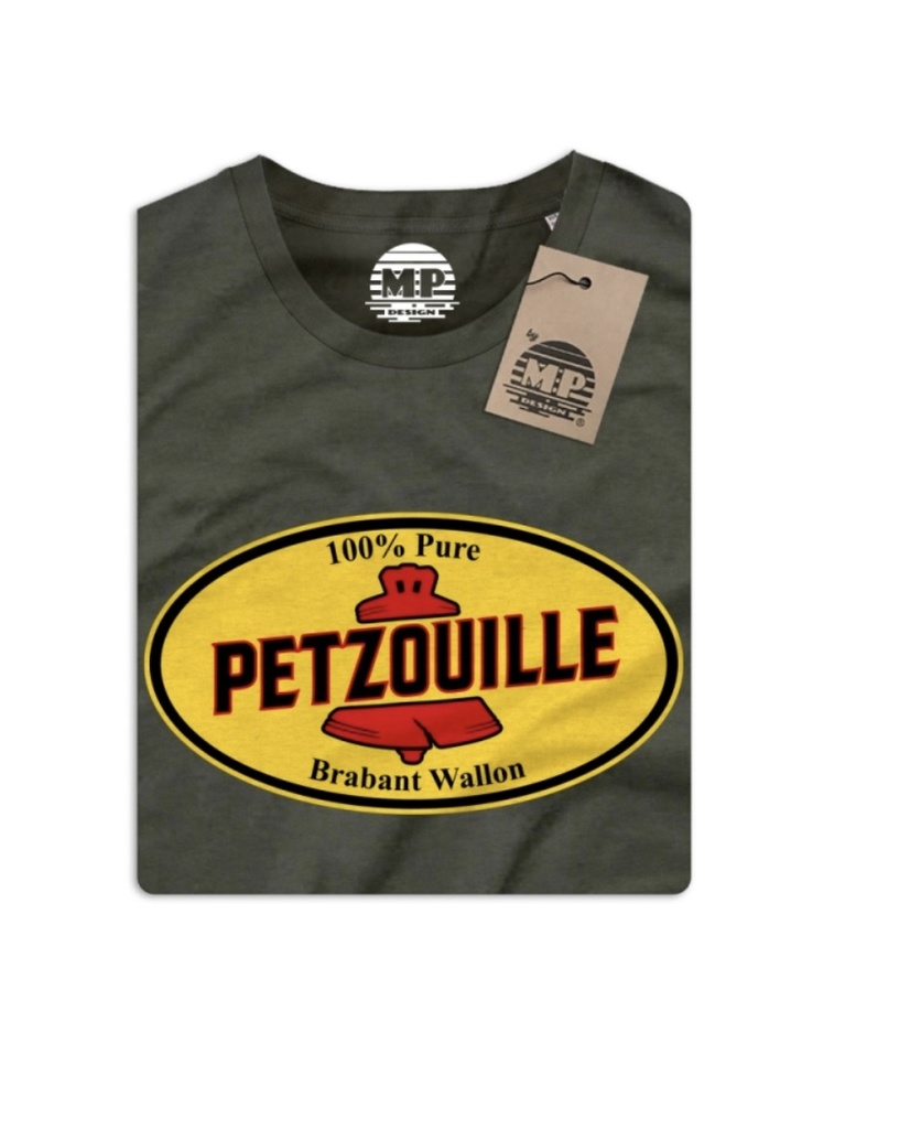 MP DESIGN - T-shirt Homme "Petzouille" Kaki